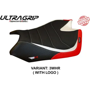 Moto sedlo TPZ Italia potah sedla Aprilia RSV4 (09-20) Barrie special color ultragrip model potah sedla: bez loga5GRR (grey-red)
