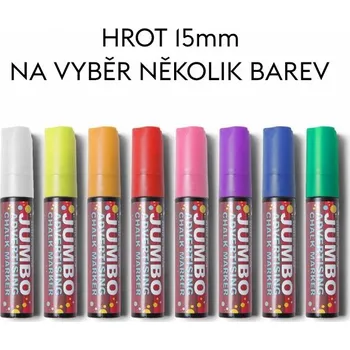 Reklamní Křídový popisovač s hrotem 15mm Barva bílá (CHMARK15WHITE)
