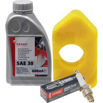 Sada na údržbu motoru Briggs & Stratton série 450, 550, 600 olej, filtr, svíčka
