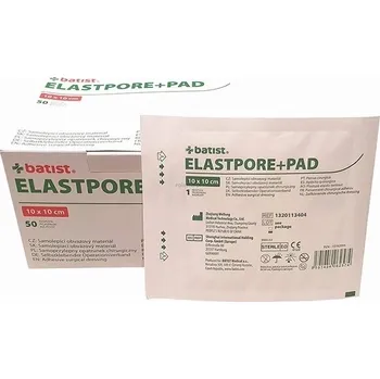Náplast Náplast Elastpore+Pad 10 x 10 cm sterilní, elastická, netkaný textil, 50 ks