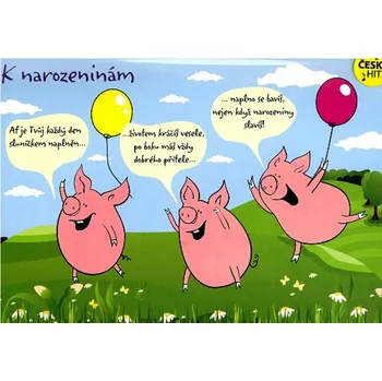 Albi K narozeninám Tři čuníci Jaromír Nohavica 14,8 x 21 cm