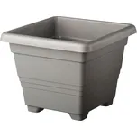 PLASTIA Obal čtyřhranný Begonia - antracit Barva: antracit, Míra: 50 x 50 cm