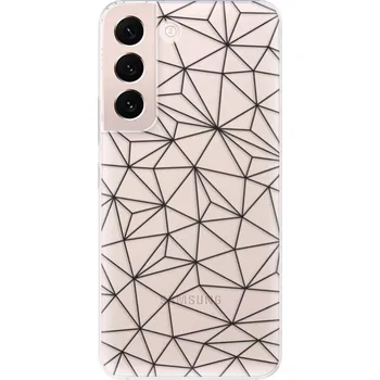 Telefonní příslušenství Odolné silikonové pouzdro iSaprio - Abstract Triangles 03 - black - Samsung Galaxy S22+ 5G