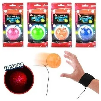 Hračka pro psa Míček vracející se na zápěstí gumový se světlem různé barvy 5cm