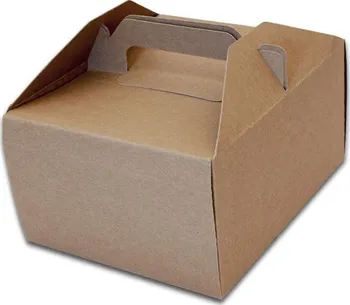 Krabička na výslužku Hit Office Kraft 18,5 x 15 x 9,5 cm 50 ks hnědá