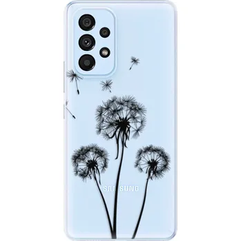 Pouzdro na mobilní telefon Odolné silikonové pouzdro iSaprio - Three Dandelions - black - Samsung Galaxy A53 5G