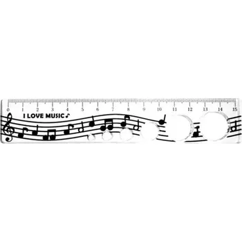 pravítka Wei I Plastics Co. Pravítko - noty 15cm