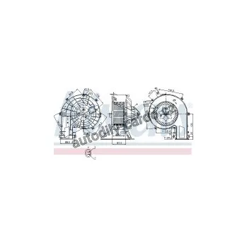 Chladič motoru Vnitřní ventilátor NISSENS 87078