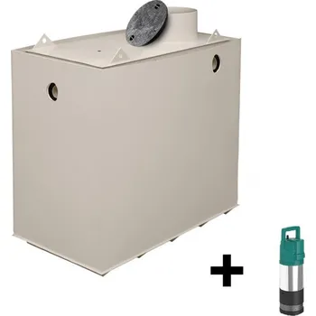 nádrž Plastová dvouplášťová nádrž na dešťovou vodu s čerpadlem hranatá 13 m3 - TOP nádrže