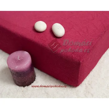 Prostěradlo Smolka | Prostěradlo froté 120x200 cm - bordó