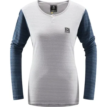 Dámské tričko Triko HAGLOFS Women Dal LS Barva: Concrete-Tarn Blue, Velikost: S