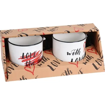 Sada 2 hrníčků LOVE 300 ml (133039 041 Q75900310 hrnek love s/2)