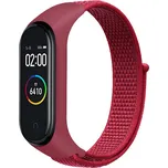 Mi Band 3/4/5/6/7 nylonový náramek Barva: Tmavě červená, Typ: 1