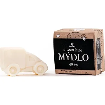 Mýdlo Alchymistky dětské mýdlo s lanolinem tuhé, tvary 65 g nákladní auto