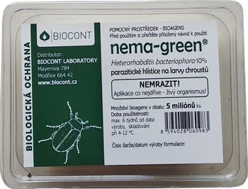 Insekticid Biocont Nema-green parazitické hlístice proti chroustům 5 milionů