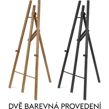 Reklamní Dřevěný stojan na křídové tabule Černá barva (CHBBLEASEL)