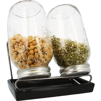 Pěstební box Eschenfelder II 1500 ml sklenice na klíčení antracit