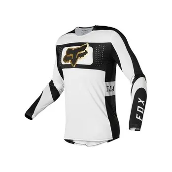 Moto dres MX Dres FOX FlexAir Mirer Jersey White Black 2022, Velikost XL