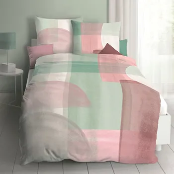 Povlečení Kaeppel | Povlečení Mako satén Makro jade, 140x200, 70x90