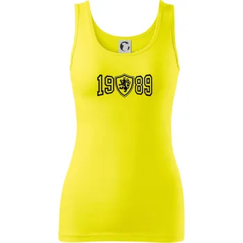 Dámské tričko Narozeninový motiv - znak - 1989 - Dámské tílko - S ( Citrónová )