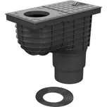 Lapač střešních splavenin Geiger Standard - D110/125, Spodní, Černý