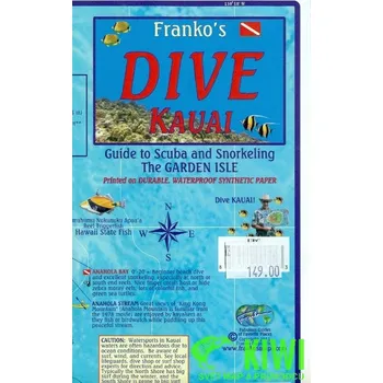 Frankos maps potápěčská mapa Kauai Dive voděodolná