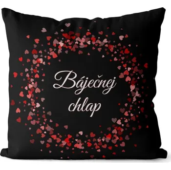Dekorativní polštářek Polštář 40 x 40 cm - Báječnej chlap