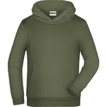 Dětská mikina JAMES NICHOLSON JN796K OLIVE XS