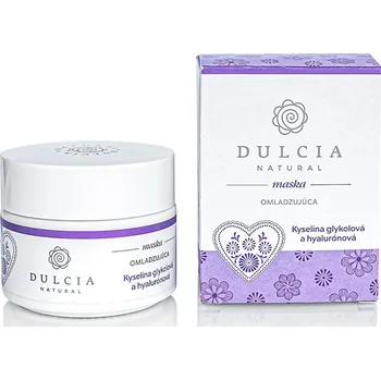 Pleťová maska Dulcia Natural Omlazující maska s kyselinou glykolovou a hyaluronovou 100 ml