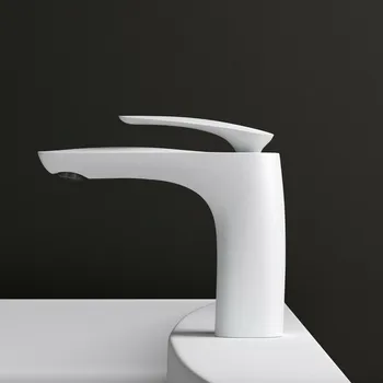 Vodovodní baterie design umyvadlová baterie DOPORRO 1 - white