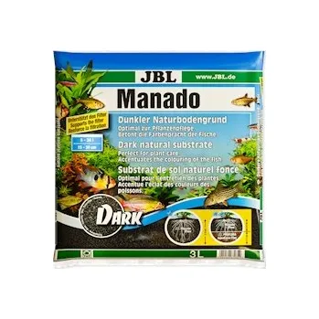 Hnojivo na vodní rostlinu JBL Tmavý přírodní substrát Manado DARK, 3l