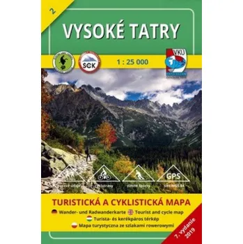 Vysoké Tatry 1: 25 000 - Nakladatelství VKÚ Harmanec [SK] (2019)