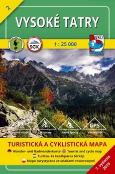 Vysoké Tatry 1: 25 000 - Nakladatelství VKÚ Harmanec [SK] (2019)
