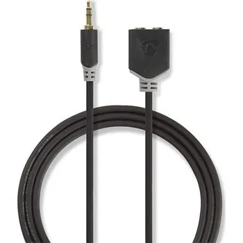 Audio kabel Kabel Jack 3,5mm konektor/Jack 3,5mm konektor 0,2m NEDIS CABW22100AT02