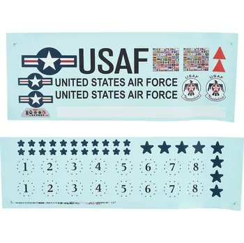 RC vybavení E-flite samolepky: F-16 0.8m