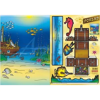 omalovánky Vystřihovánka poklad