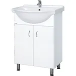 Koupelnová skříňka s umyvadlem, bílá, PRO50NOVA