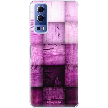 Pouzdro na mobilní telefon Odolné silikonové pouzdro iSaprio - Purple Squares - Vivo Y52 5G