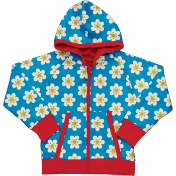 Dívčí mikina Dětská oboustranná mikina s kapucí Sasanky Maxomorra Velikost: 110/116