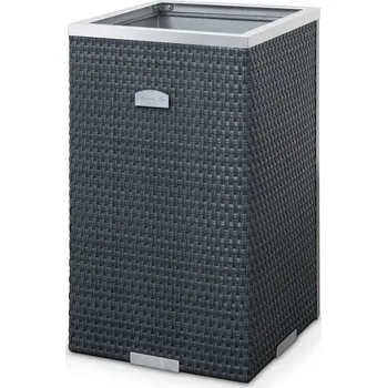 Květináč Ratanový květináč s hliníkovým rámem 35x60cm Barva: Béžová