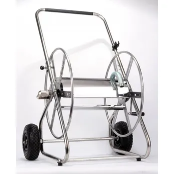 Zahradní hadice TAFIMEX trade s.r.o. Vozík na hadice nerezový, (80 m 1") 55-610