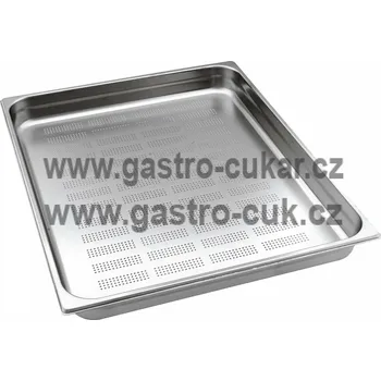 GASTRONORM GN 2/1 (h=100 mm) nerezová děrovaná