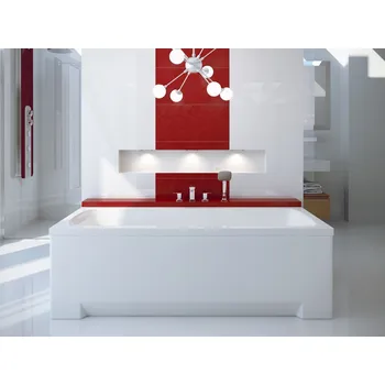 BESCO Obdélníková vana OPTIMA Nožičky k vaně - Bez nožiček, Rozměr vany - 160 × 70 cm VANOPT16