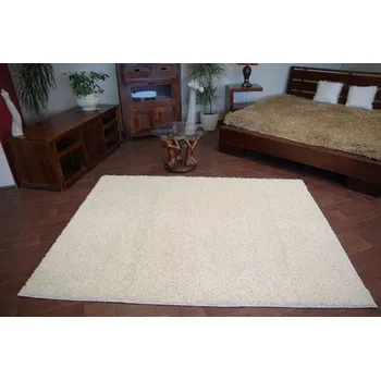 Koberec MONO Kusový koberec Efor Shaggy 2137 Cream BARVA: Krémová, ROZMĚR: 60x115 cm