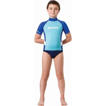 Neoprenový oblek Tričko RASH GUARD BOY - JUNIOR s krátkým rukávem, MARES XS