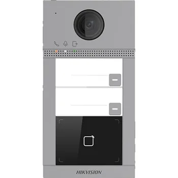 HikVision DS-KV8213-WME1, 2 tlačítková IP dveřní stanice - videotelefon WiFi pro vyzvánění, hlasovou komunikaci a sledování prostoru před stanicí pomocí aplikace na vašem mobilním telefonu