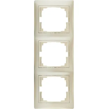 vypínač KANLUX DOMO Trojnásovný vertikální rámeček - perleť