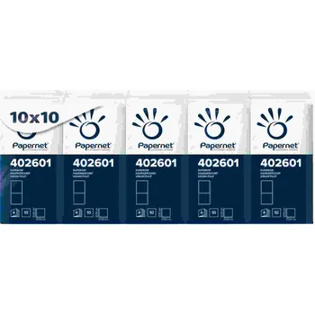 Papírový kapesník Papírové kapesníky hygienické, 4vrstvé, bílé, 10 x 10 ks