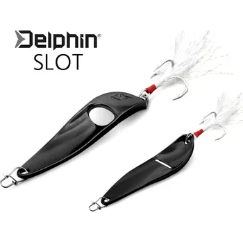 Umělá nástraha Třpytka plandavka Delphin SLOT Black Nickel hmotnost: 20 g