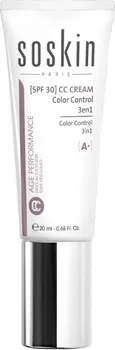 Soskin CC Cream Color Control 3v1 SPF30 20 ml